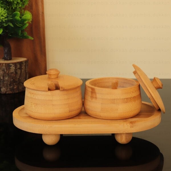 OVAL TOP AYAKLI KAŞIKLI BAHARATLIK KOMBİN SET NO1