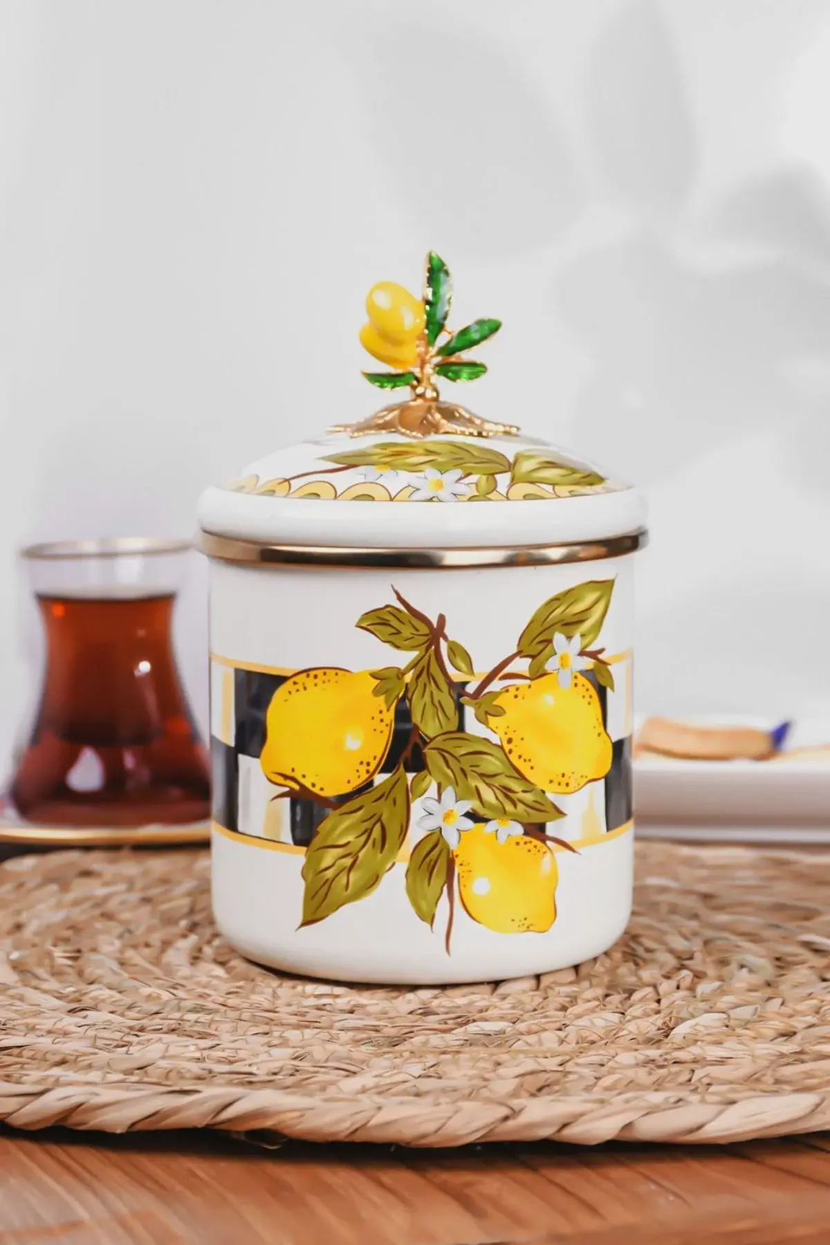 LİNDA EMAYE ORTA BOY KAVANOZ