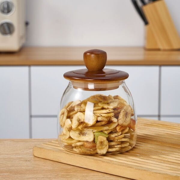 Herry 700ml Akasya Kapaklı Kavanoz 9r04
