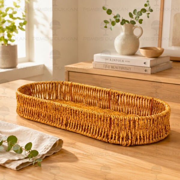 RATTAN OVAL SUNUM SEPETİ (1710)