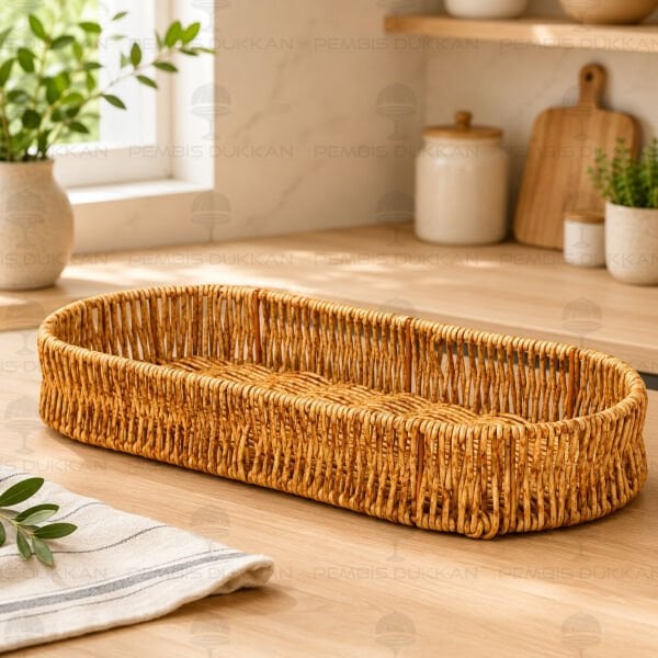 RATTAN OVAL SUNUM SEPETİ (1710)