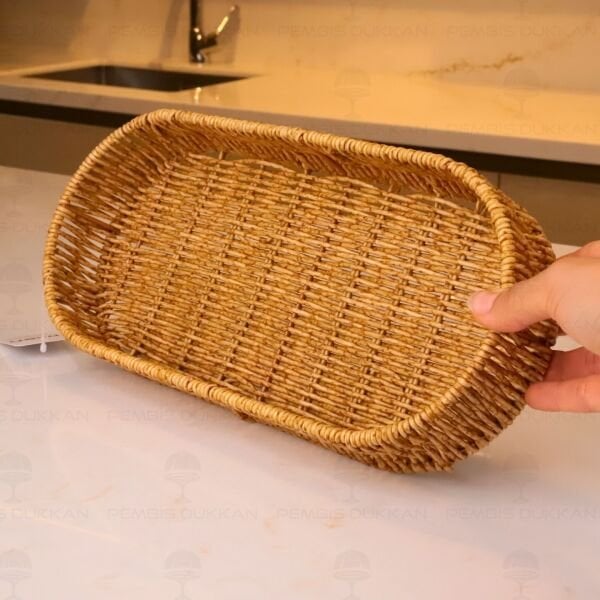 RATTAN OVAL SUNUM SEPETİ (1710)