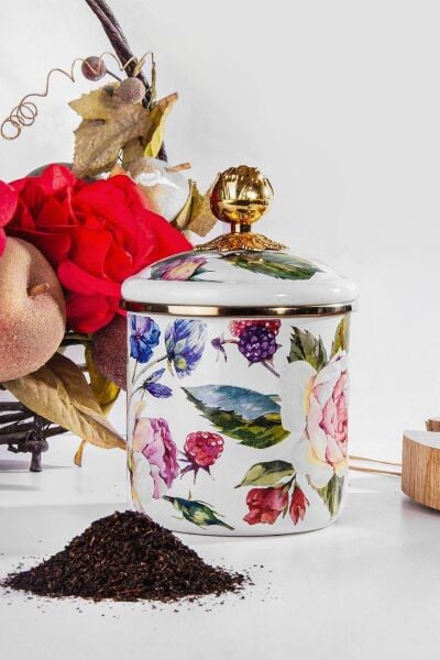 ROSE DELUXE EMAYE ORTA BOY KAVANOZ