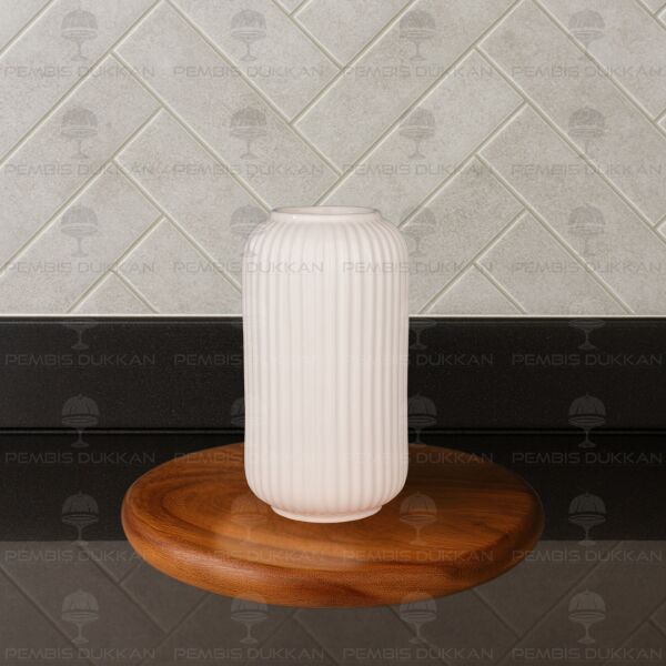 MN SERAMİK ÇİZGİLİ VAZO (1026)