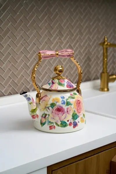 ROSE DELUXE EMAYE 2.5 LİTRE KETTLE DEMLİK