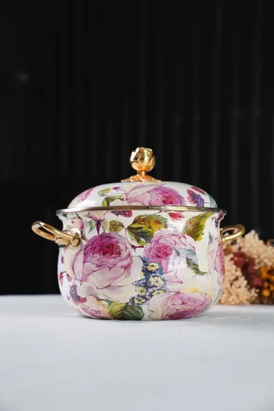 ROSE DELUXE EMAYE 20CM DERİN TENCERE