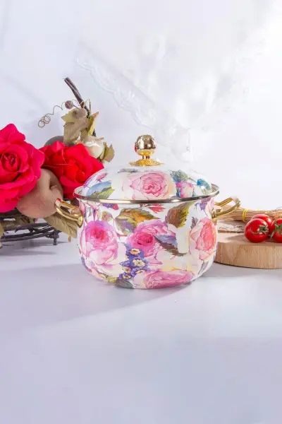 ROSE DELUXE EMAYE 20CM DERİN TENCERE
