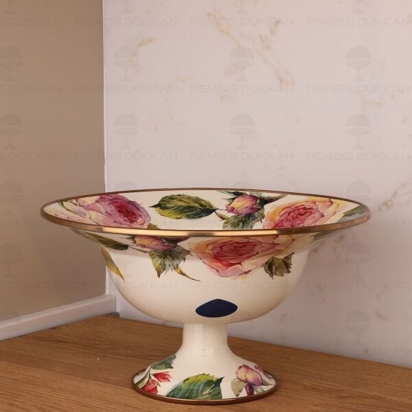 ROSE DELUXE EMAYE 30CM AYAKLI MEYVELİK
