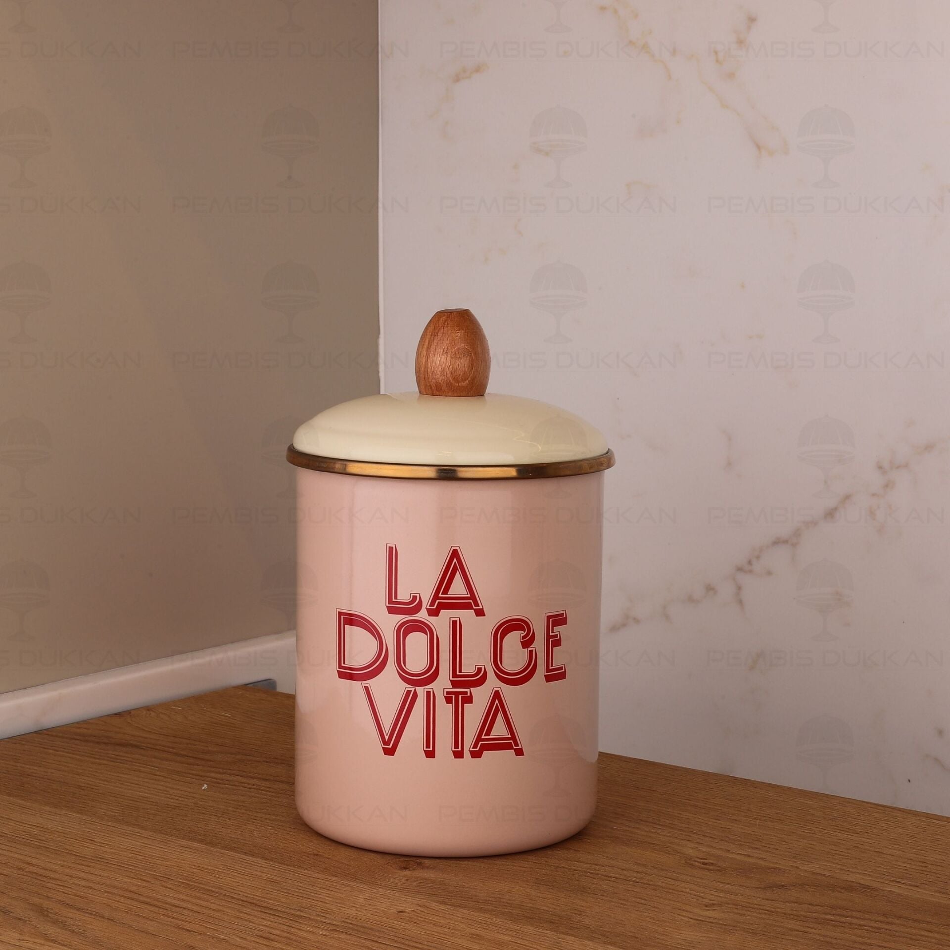 DOLCE VİTA EMAYE BÜYÜK BOY KAVANOZ