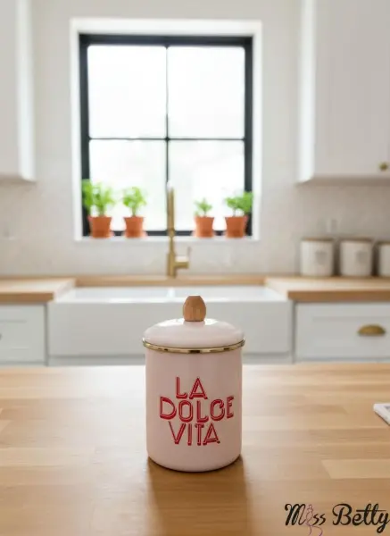 DOLCE VİTA EMAYE BÜYÜK BOY KAVANOZ