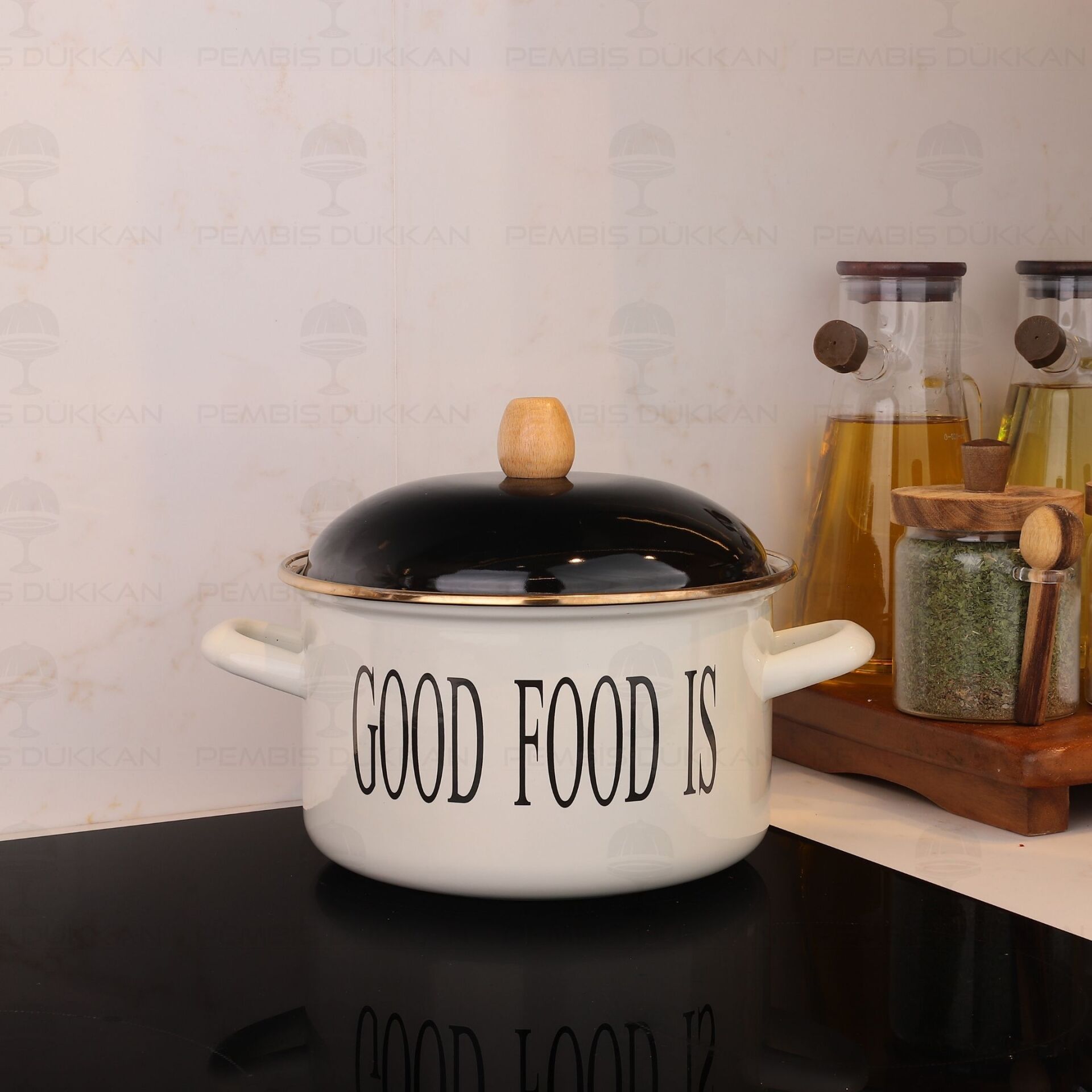 MOTTO EMAYE 20CM DERİN TENCERE