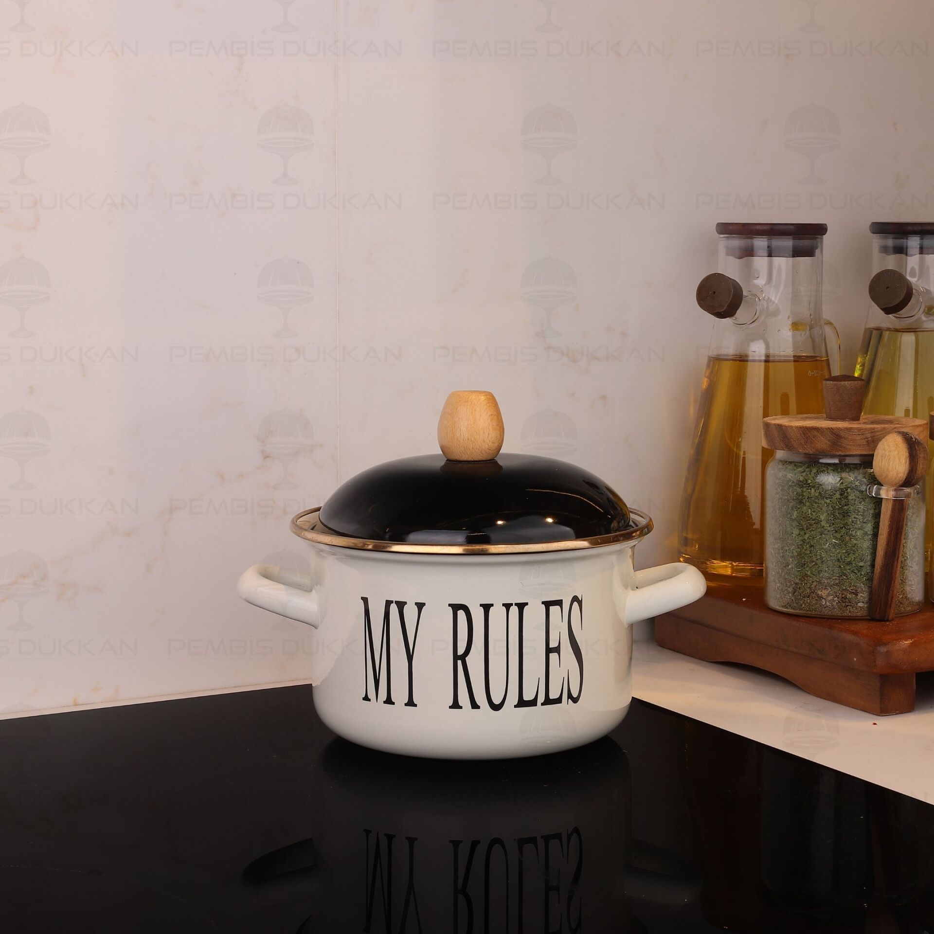 MOTTO EMAYE 16 CM DERİN TENCERE