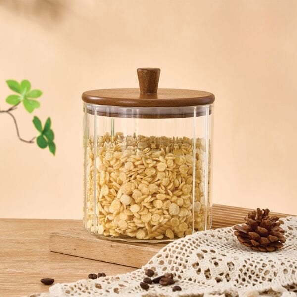 VERONA 1670ML MEGA ORTA BOY AKASYA KAPAKLI ÇİZĞİLİ KAVANOZ (BOR-0118)