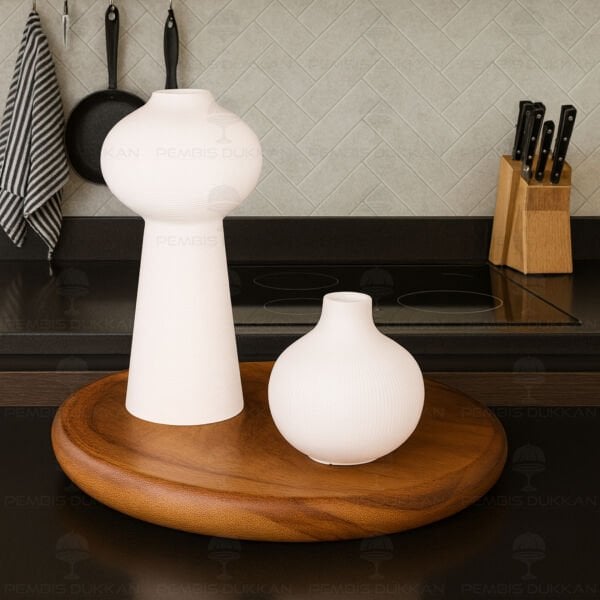 SERAMİK DEKORATİF VAZO KOMBİN SET NO5 (STAND HARİÇ)