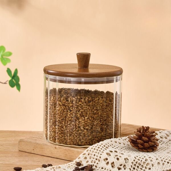 VERONA 1380ML MEGA KÜÇÜK BOY AKASYA KAPAKLI ÇİZĞİLİ KAVANOZ (BOR-0117)