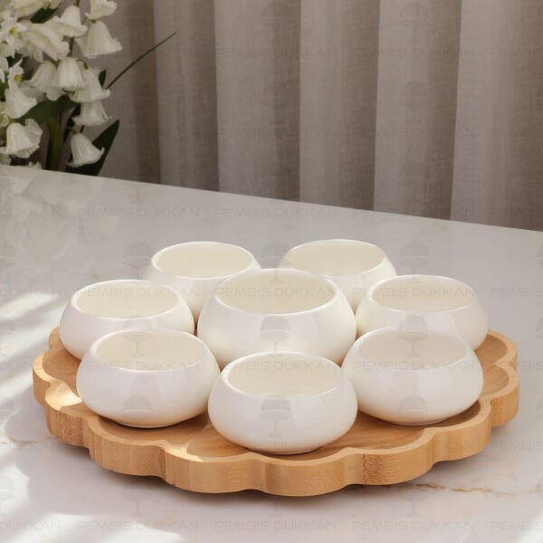Vento Masa Ortası Bambu Standlı Reçellik Kombin Set 4