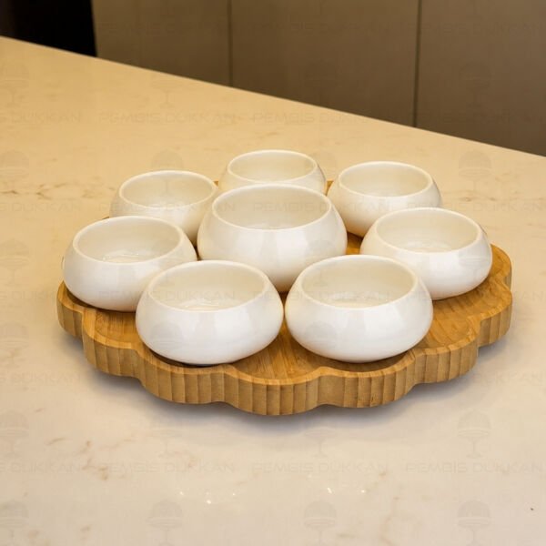 VENTO MASA ORTASI BAMBU STANDLI, REÇELLİK KOMBİN SET 4