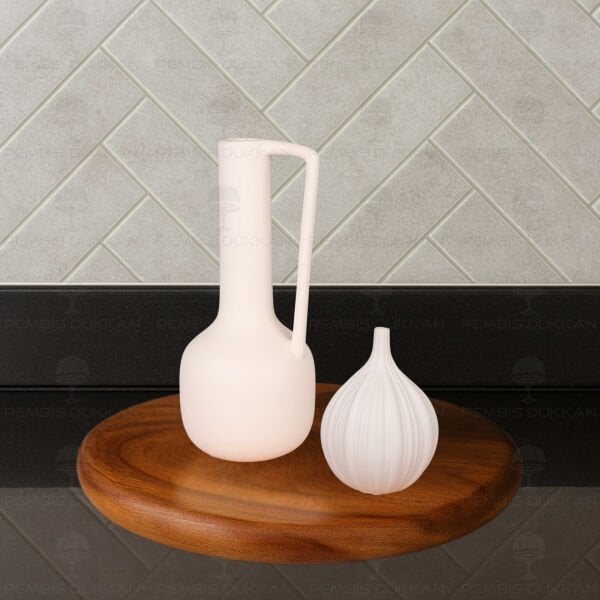 SERAMİK DEKORATİF VAZO KOMBİN SET NO10 (STAND HARİÇ)