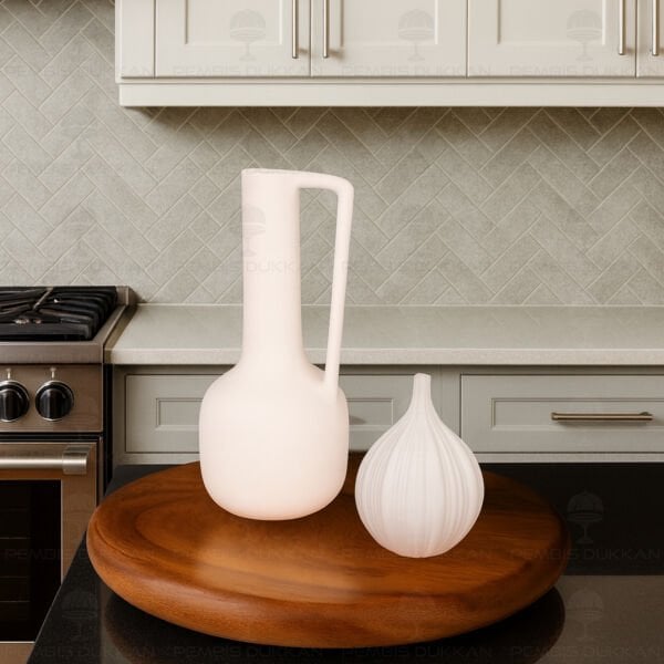 SERAMİK DEKORATİF VAZO KOMBİN SET NO10 (STAND HARİÇ)