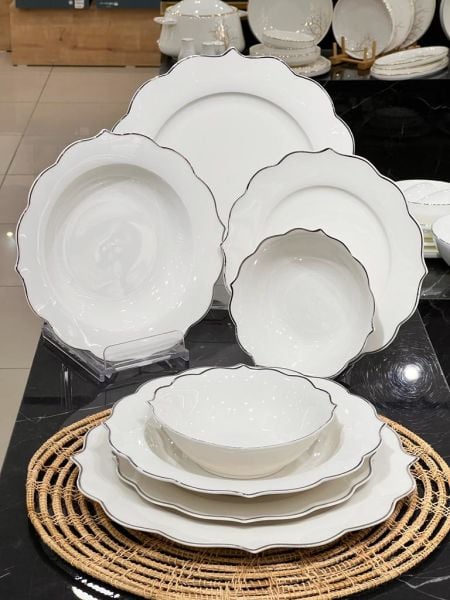 PERLA GÜMÜŞ 6 KİŞİLİK 24 PARÇA YEMEK TAKIMI
