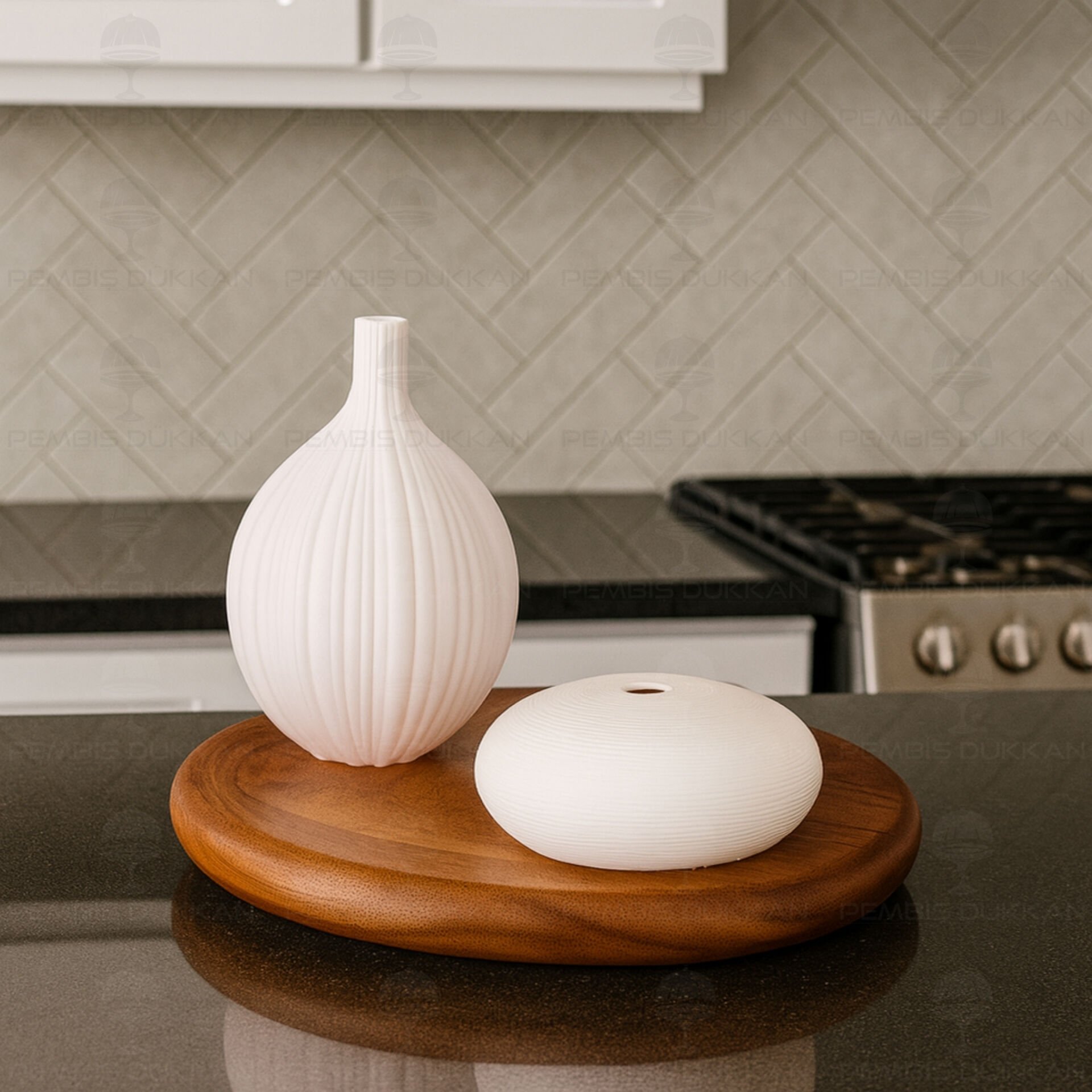 SERAMİK DEKORATİF VAZO KOMBİN SET NO13 (STAND HARİÇ)