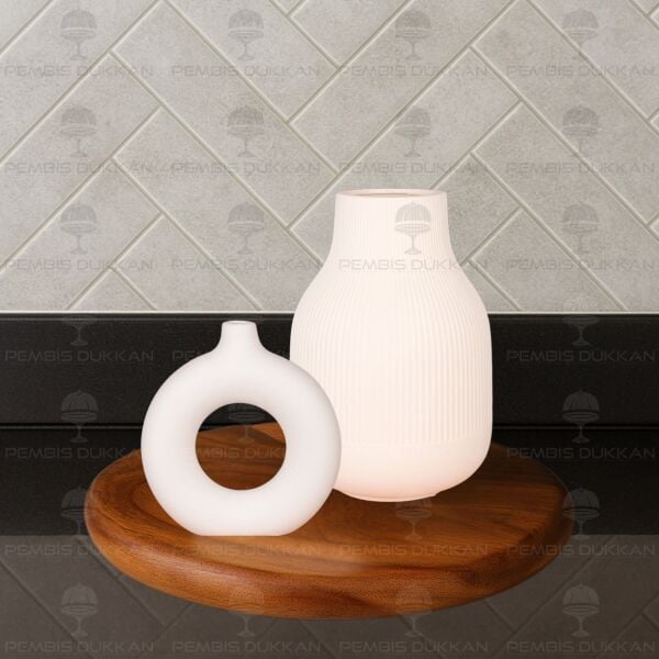 SERAMİK DEKORATİF VAZO KOMBİN SET NO15 (STAND HARİÇ)
