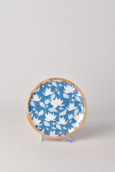 1 ADET MANGO AGACI 20CM MAVİ PASTA TABAGI (THN38316)