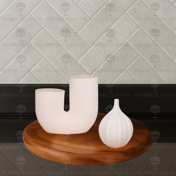 SERAMİK DEKORATİF VAZO KOMBİN SET NO17 (STAND HARİÇ)