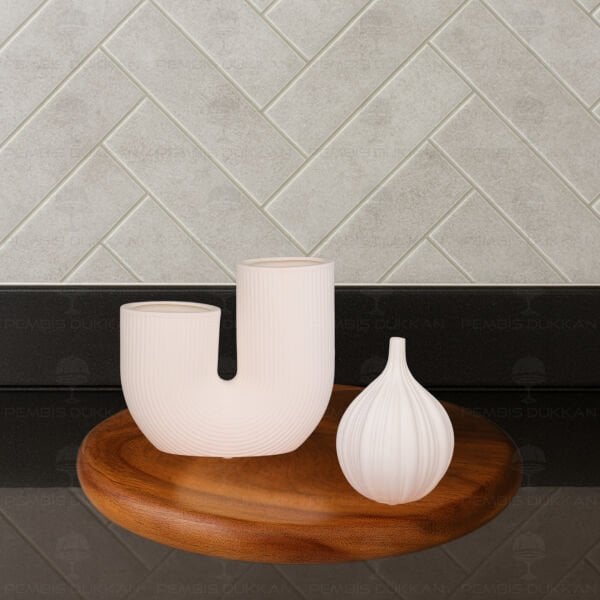 SERAMİK DEKORATİF VAZO KOMBİN SET NO17 (STAND HARİÇ)