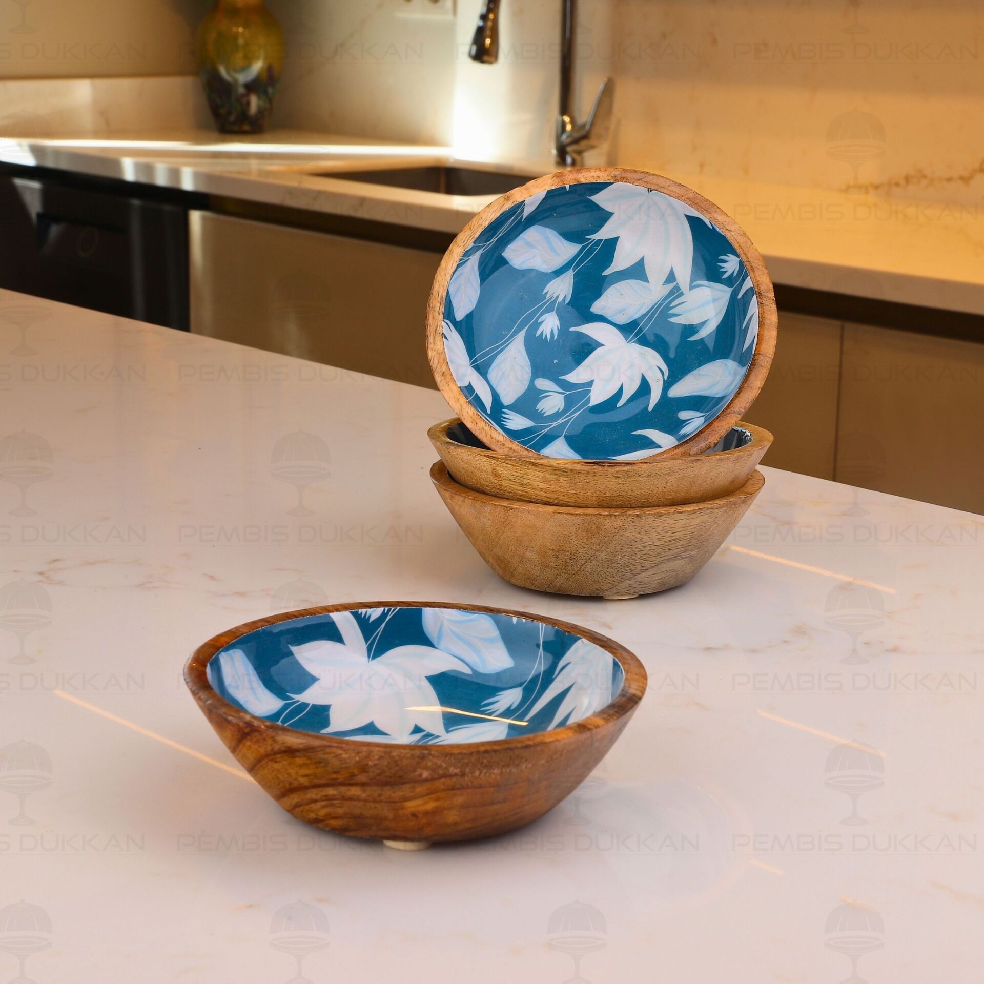 1 ADET MANGO AGACI 13CM MAVİ KASE (THN38365)