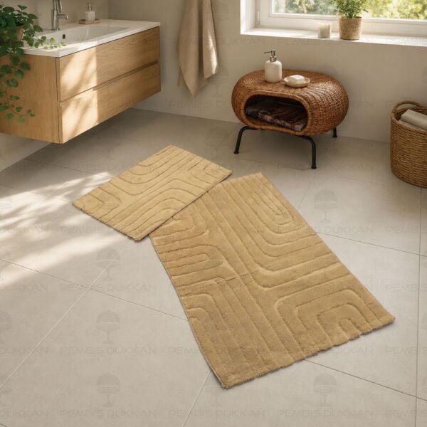 HCW BABİL PASPAS SETİ BEJ / 40x60-60x100CM