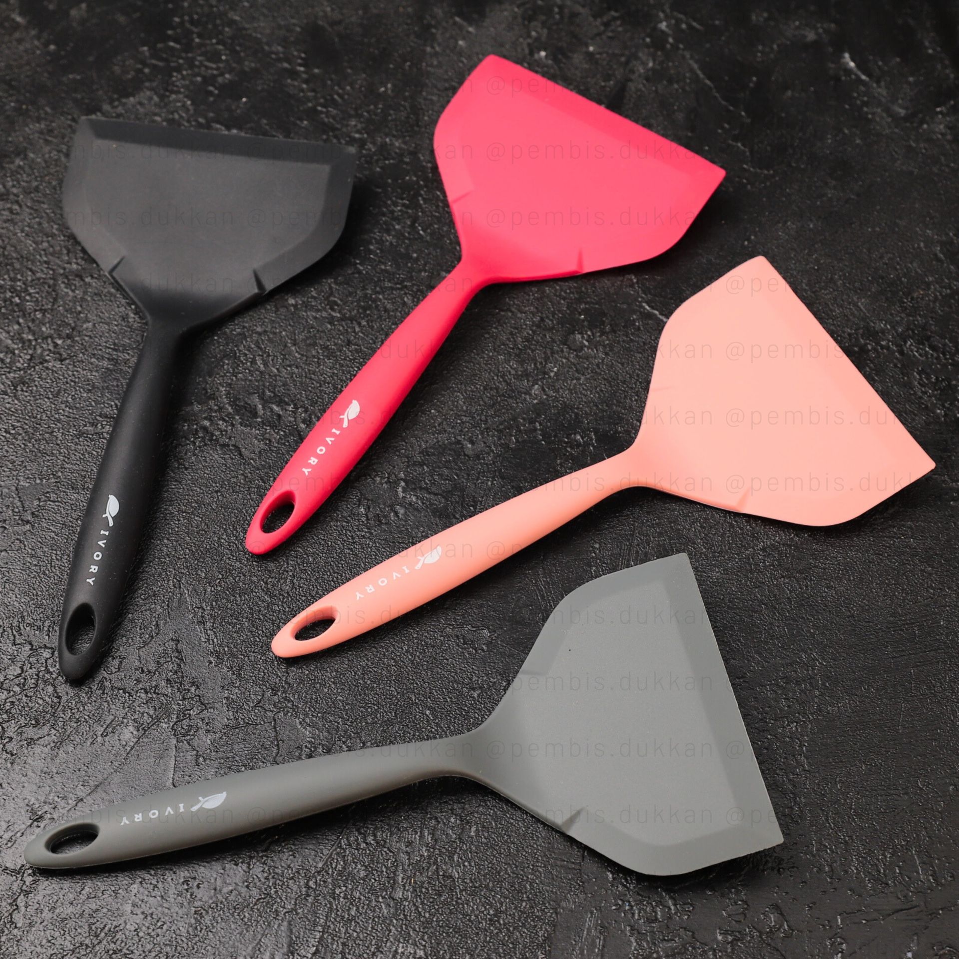 İVY GENİŞ SİLİKON SPATULA (RENK SEÇİNİZ)