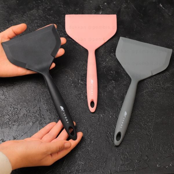 1 ADET GENİŞ SİLİKON SPATULA (RENK SEÇİNİZ)