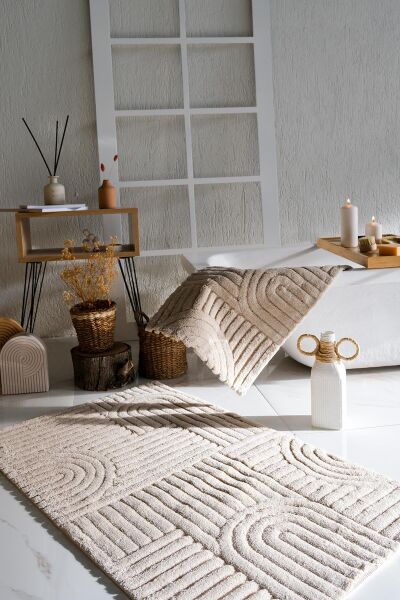 HCW BABİL PASPAS SETİ BEJ / 40x60-60x100CM