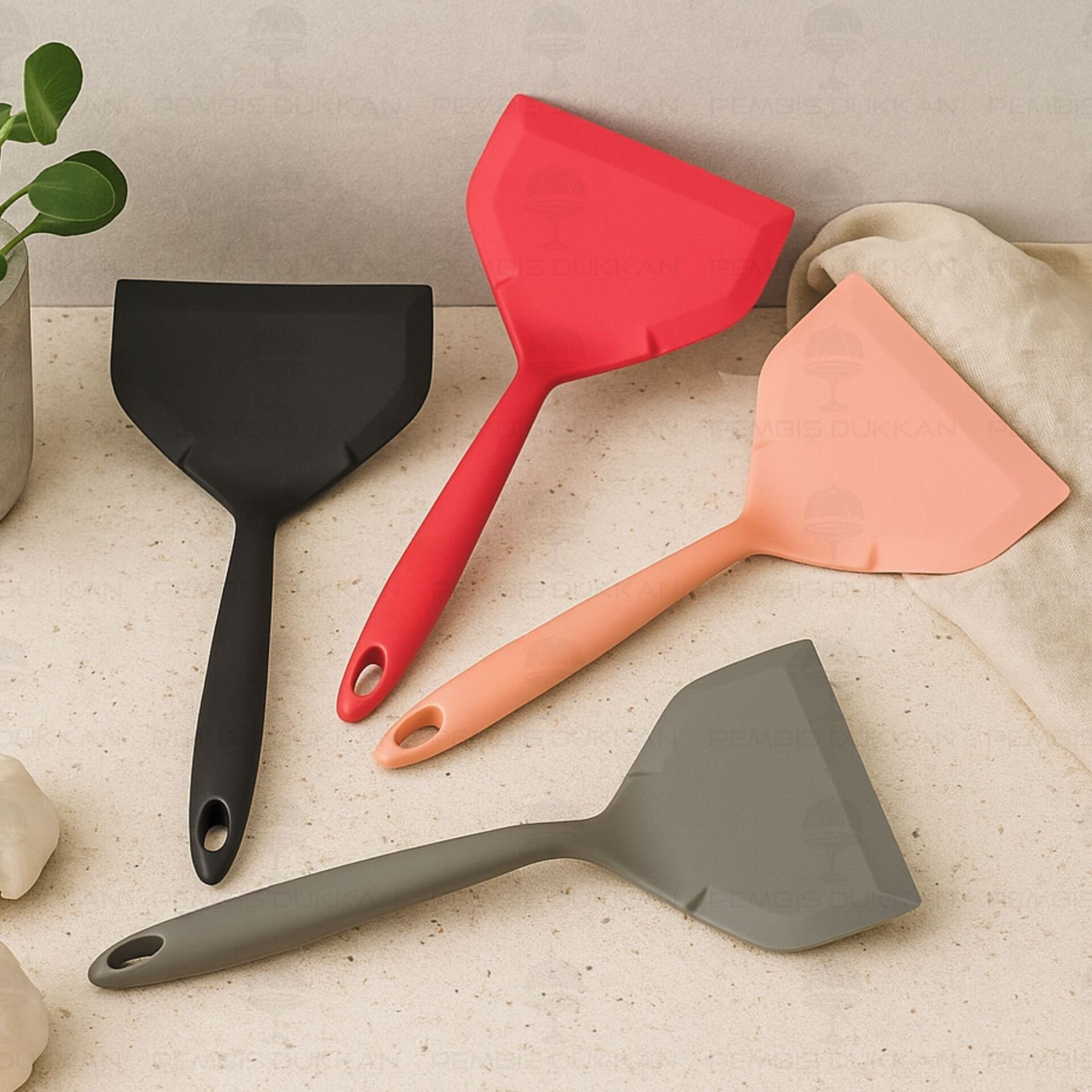 1 ADET GENİŞ SİLİKON SPATULA (RENK SEÇİNİZ)