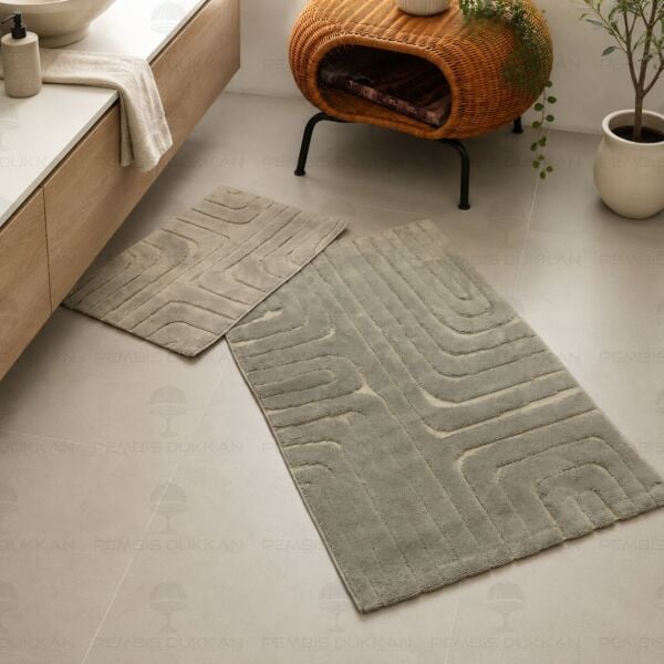 HCW BABİL PASPAS SETİ GRİ / 40x60-60x100CM