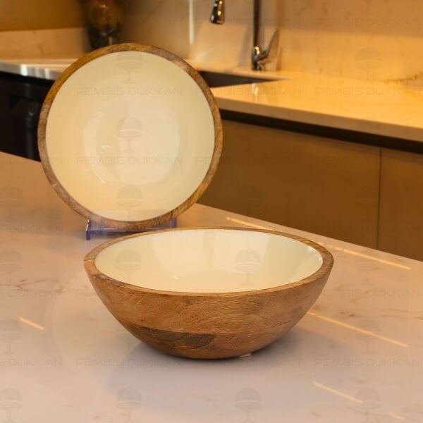 1 ADET MANGO AGACI 20CM KREM KASE (THN38167)