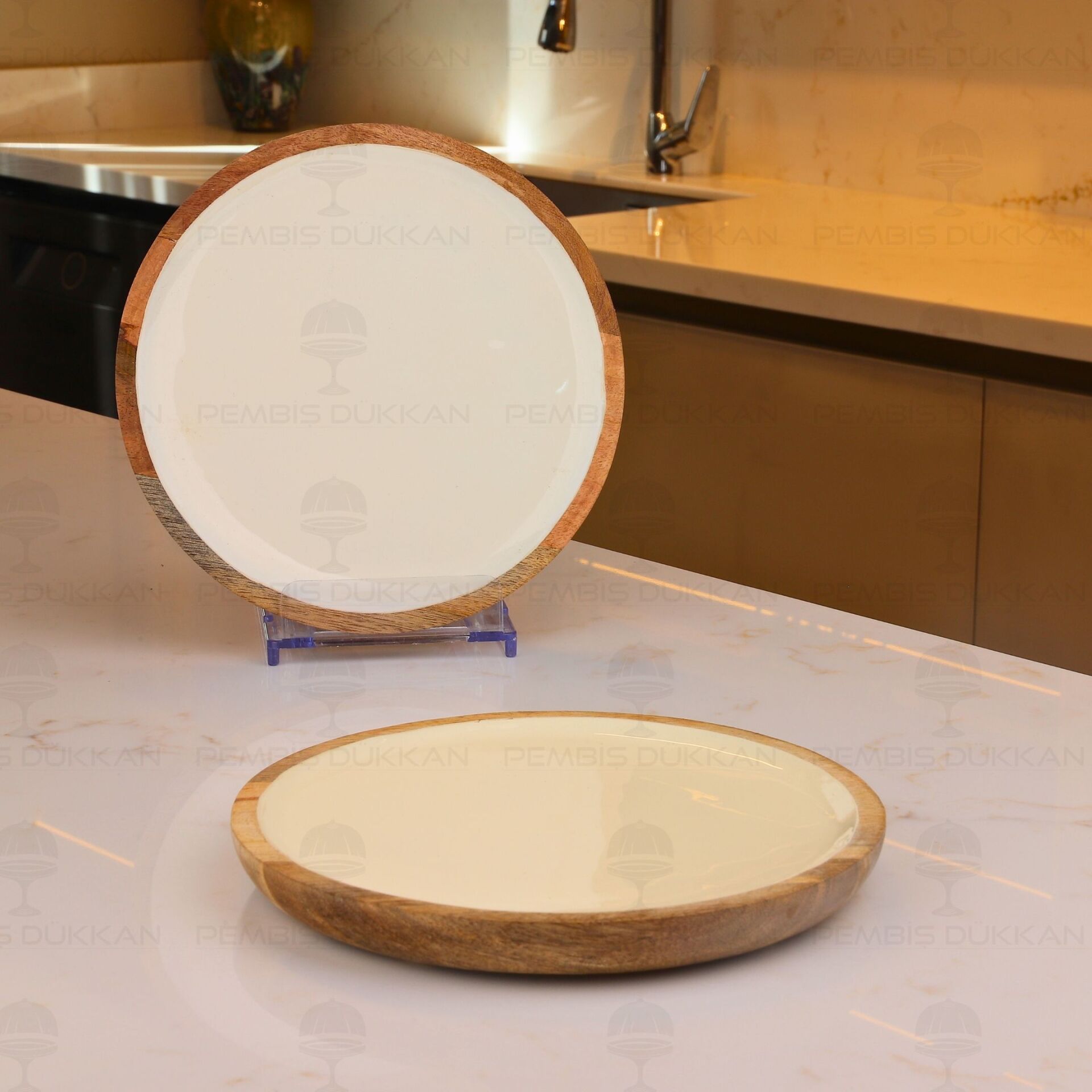 1 ADET MANGO AGACI 20CM KREM PASTA TABAGI (THN38116)