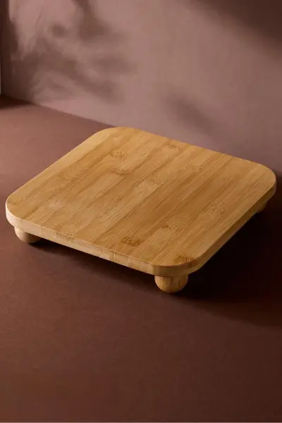 BAMBU 24CM TERNİ TOP AYAKLI, PEYNİR TABAĞI & SUNUM STAND (17440)