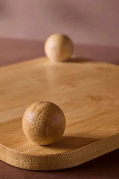 BAMBU 24CM TERNİ TOP AYAKLI, PEYNİR TABAĞI & SUNUM STAND (17440)