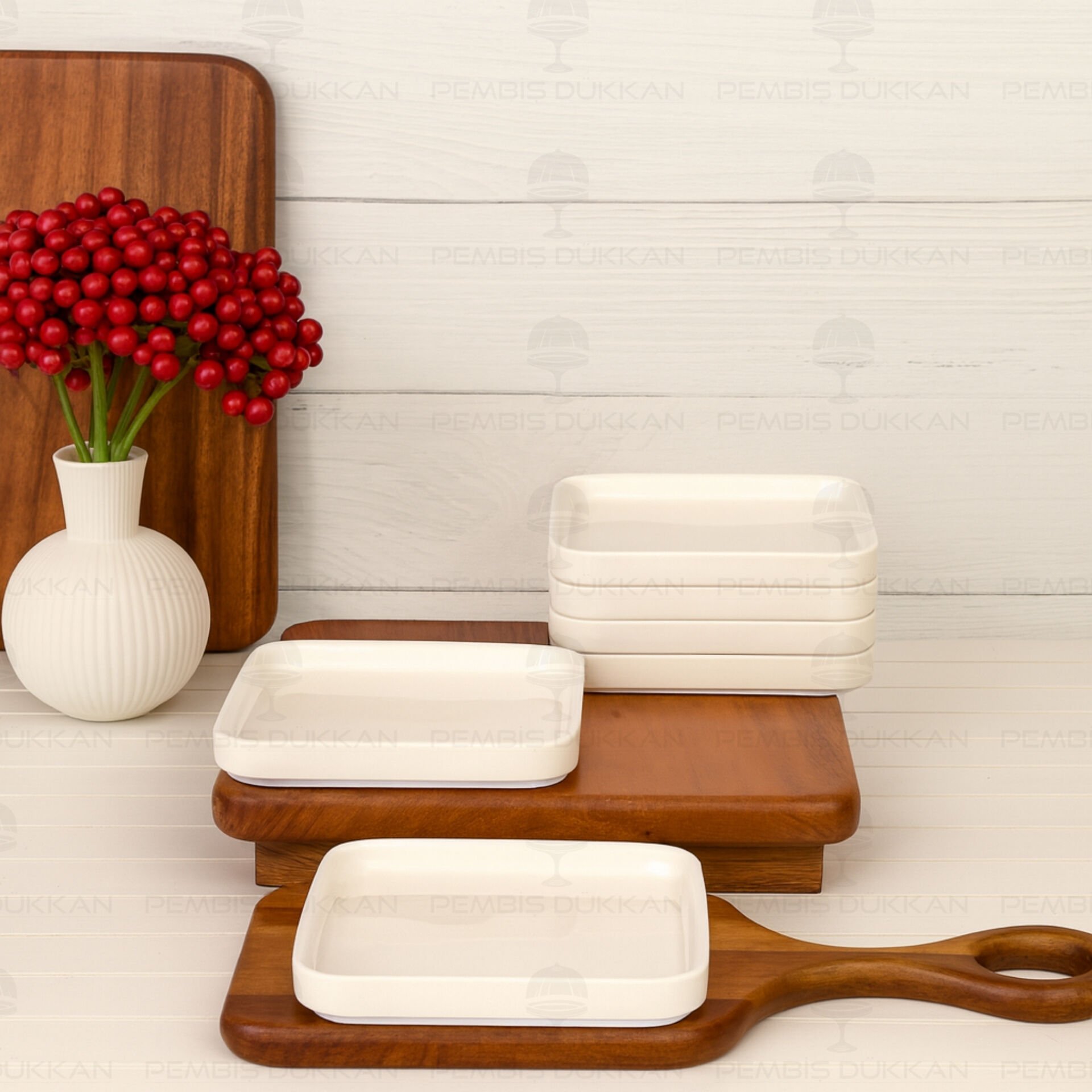 1 ADET KARE 14CM PORSELEN DÜZ KAHVALTILIK KASE (310-5.5)