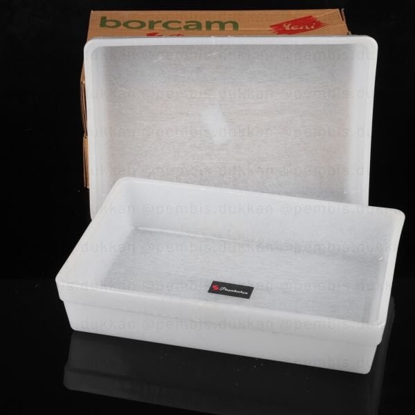 PREMİUM DİKDÖRTGEN BEYAZ BORCAM (59324)