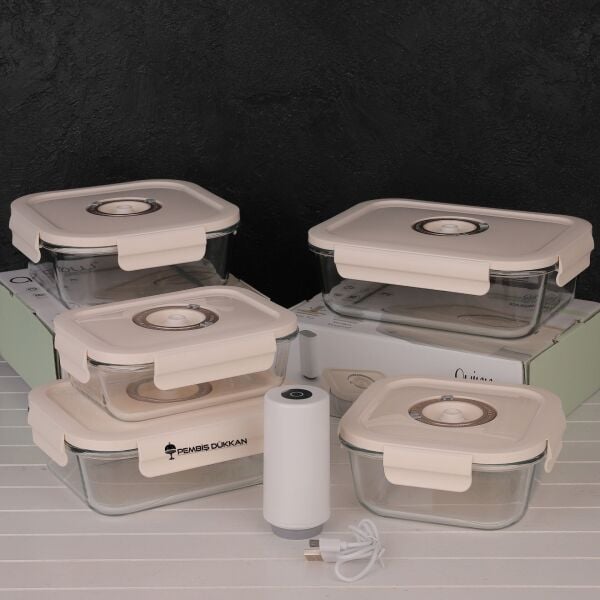 AROW QUİNN VAKUM CİHAZLI SAKLAMA KABI SET