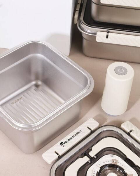 AROW TRUST VAKUM CİHAZLI METAL SAKLAMA KABI SET