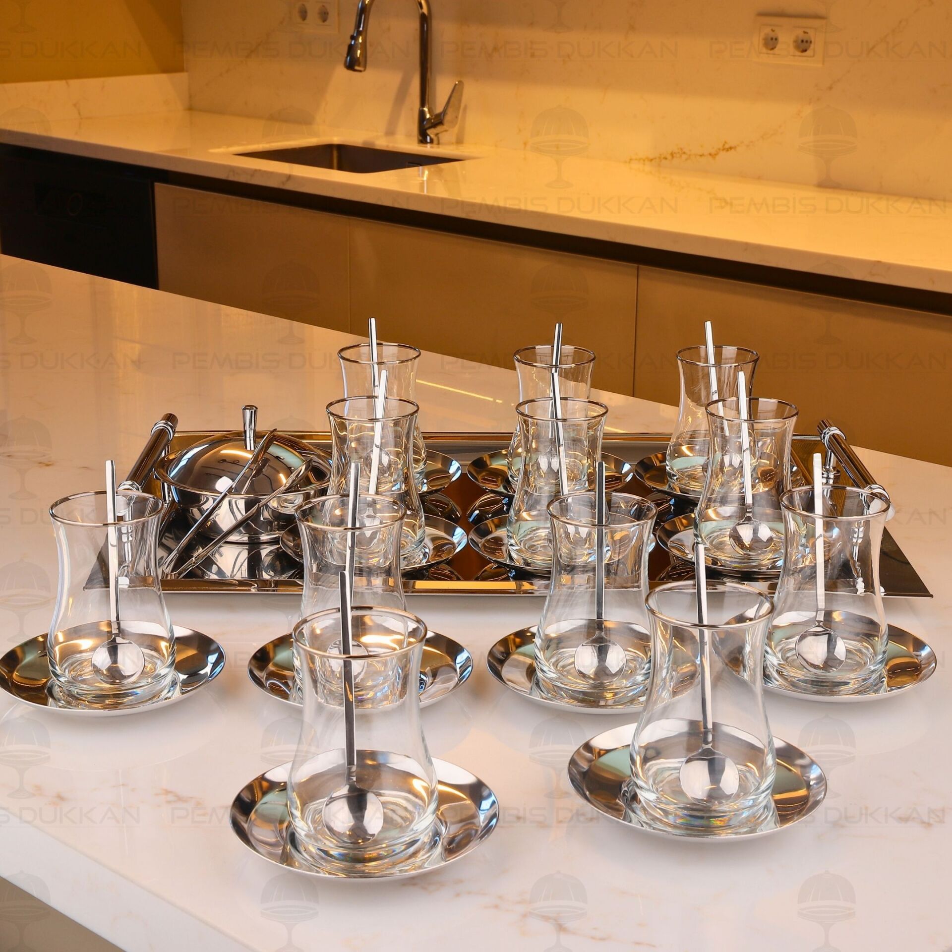 TİAMO RİO SADE 12 KİŞİLİK 40 PARÇA ÇAY SET