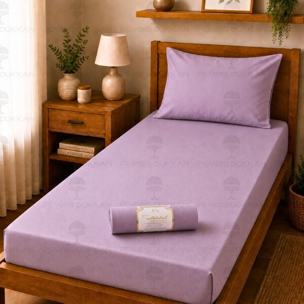 Ranforce Fitted Çarşaf Set 120x200 cm Lila