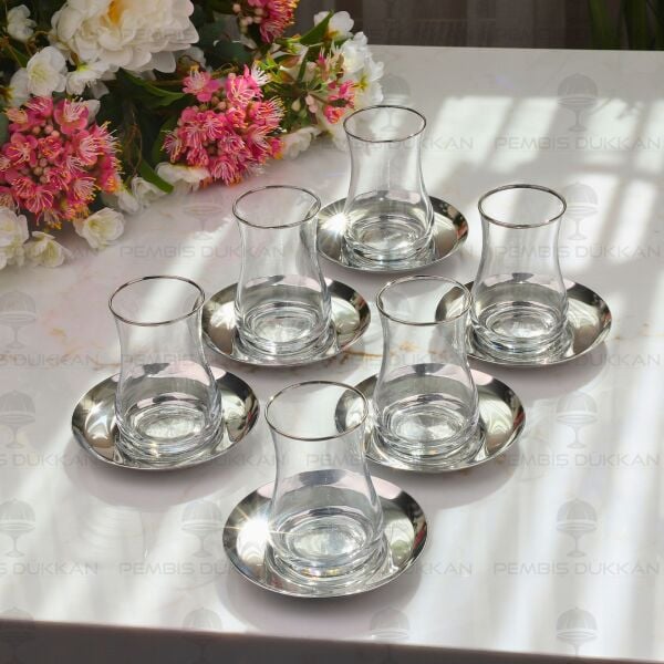 Tiamo Rio Sade 6 Kişilik 12 Parça Çay Set