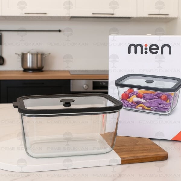 4LÜ SİYAH MİX SİLİKON VAKUMLU, CAM SAKLAMA KABI (3H01-2-3-4)