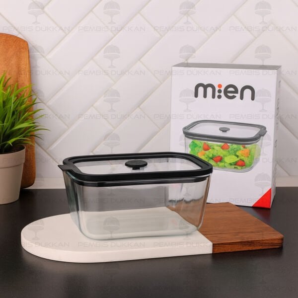 4LÜ SİYAH MİX SİLİKON VAKUMLU, CAM SAKLAMA KABI (3H01-2-3-4)