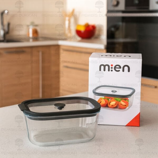 4LÜ SİYAH MİX SİLİKON VAKUMLU, CAM SAKLAMA KABI (3H01-2-3-4)